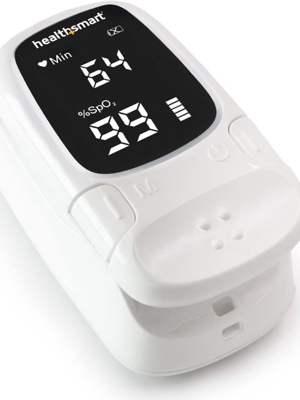 Digital Fingertip Sport Pulse Oximeter, Easy-To-Read, White